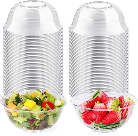 Amazon.com: Supreme Select Clear Disposable Plastic Bowls [Pack of 120 ...