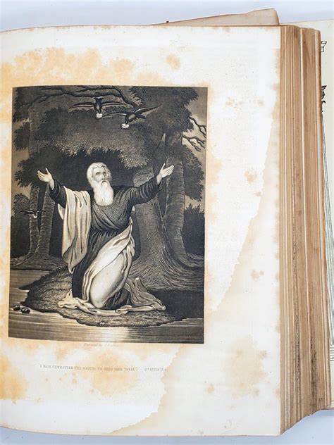 Antique 1858 Holy Bible Old And New Testaments w Apocrypha John B Perry ...