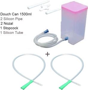 Maruti Enema/ Douch can/ Body detox 1500ml with 2 silicon pipe home use ...