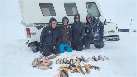 Devils Lake Ice Fishing | SnoBear | K&M Bison Lodge