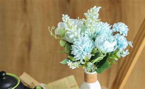 Buy SATYAM KRAFT 1 Pcs Artificial Multiflora Fake Flowers Bunch ...