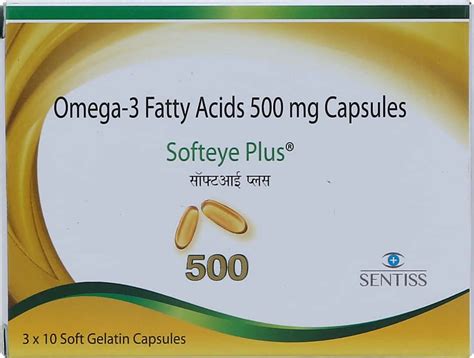 Softeye Plus 500 MG Capsule (10): Uses, Side Effects, Price & Dosage ...