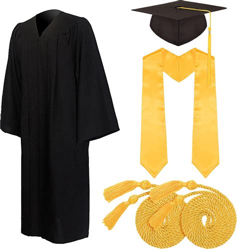 Buy Whaline 6Pcs Graduation Costume Set, Graduation Cap with Tassel ...