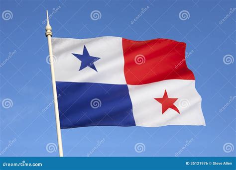 Flag of Panama - Central America Stock Photo - Image of tourism ...