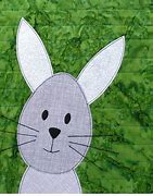 Image result for Rabbit Applique Quilt Pattern