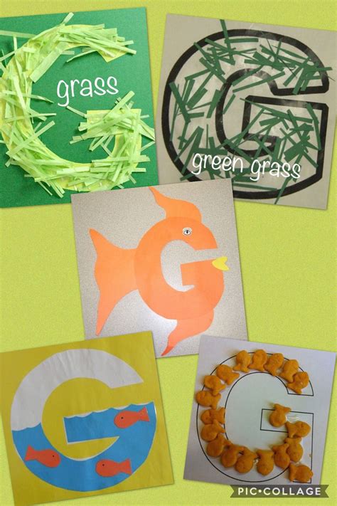 Pin by Leesa Martins on Preschool letters | Letter g crafts, Letter a ...