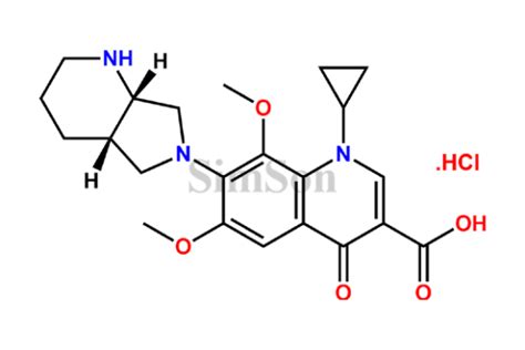 Moxifloxacin EP Impurity B Hydrochloride | CAS No- NA | Simson Pharma ...