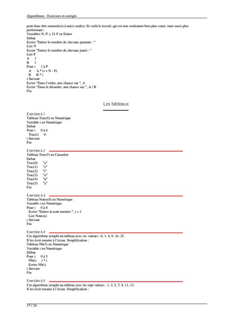 Image result for Algorithme Informatique Exercices Corriges