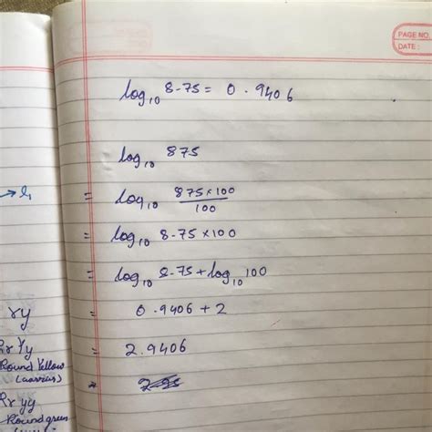 If log10 8.75 = 0.9406, find the value of log10 875 - Brainly.in