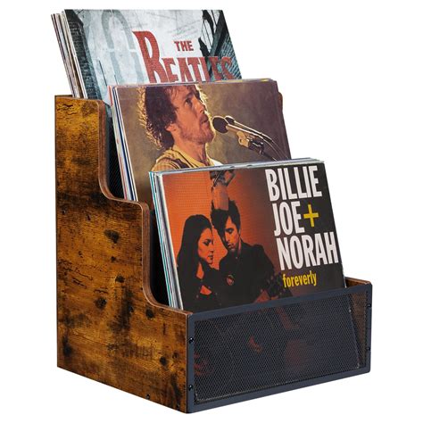 Yuzehuaza Vinyl Record Storage Holder, Stepped 3 Tier LP Vinyl Record ...