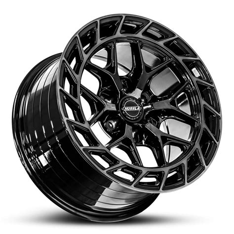 Hussla Gunner Full Gloss Black 17x9.0 Wheel & Tyre Package