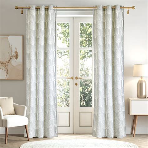 Buy Saddle Rowena Set of 2 Printed Light Filtering Door Curtains from ...