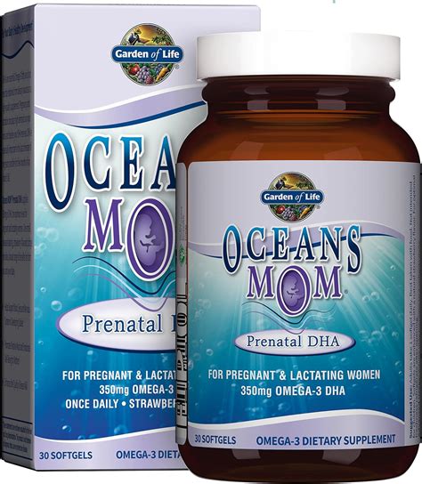 Garden of Life Oceans Mom Prenatal Fish Oil DHA, Omega 3 Fish Oil ...