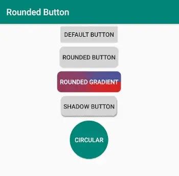 Android Studio Round Material Button 的图像结果