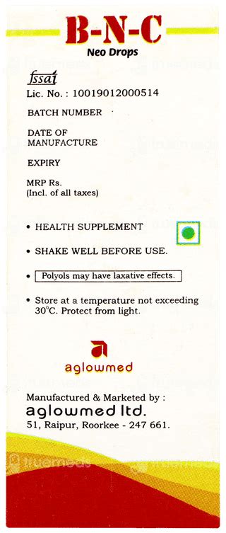 B N C Neo Orange Drops 30 Ml - Uses, Side Effects, Dosage, Price | Truemeds