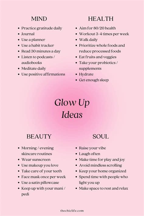 Ultimate Glow Up Checklist to Level Up Your Life in 2026 (FREE PDF) - The Chic Life