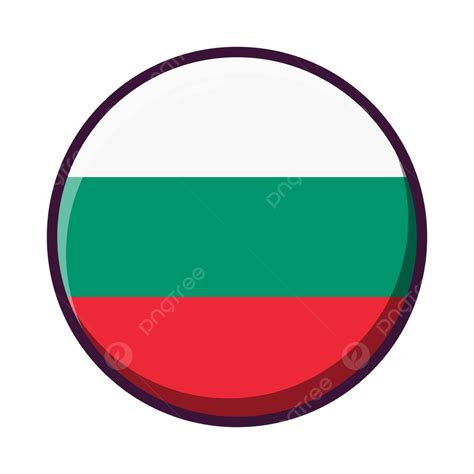 Round Country Flag Bulgaria, Round, Flag, Bulgaria PNG and Vector with ...
