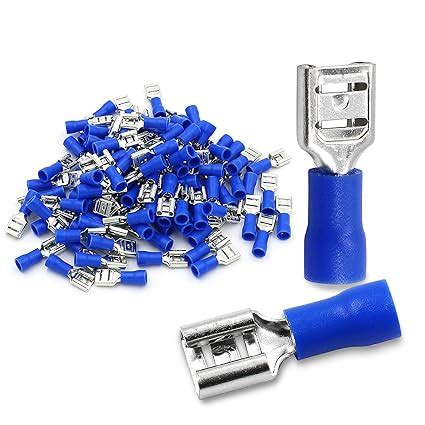 Baomain Female Quick disconnects Vinyl Insulated Spade Wire Connector ...