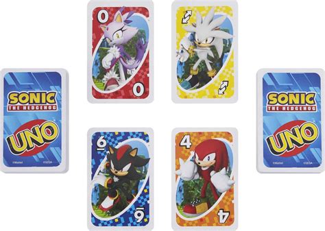 Buy UNO Sonic The Hedgehog Card Game with Video Game-Themed Deck Online ...
