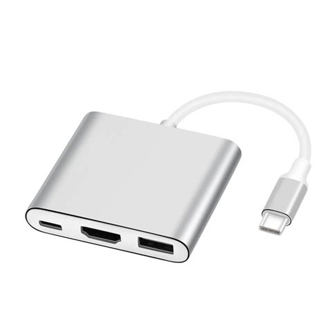 AISONK USB-C to HDMI 4K Multiport AV Converter with USB 3.0 Port for ...