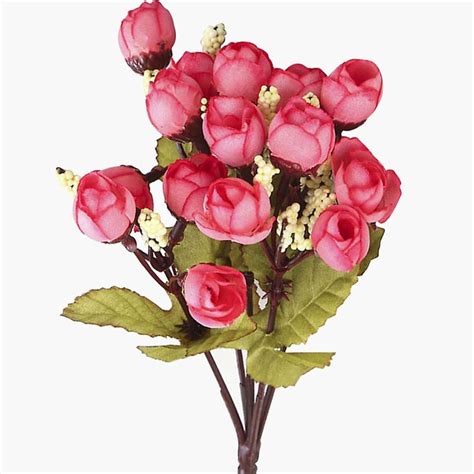 Buy HOMESAKE Set of 4 Artificial Rose Flower Sticks - 24.1cm from ...