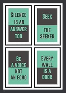 IMPERO PRINTS Motivational Wall Posters [Pack of 4 Non-Adhesive Paper ...
