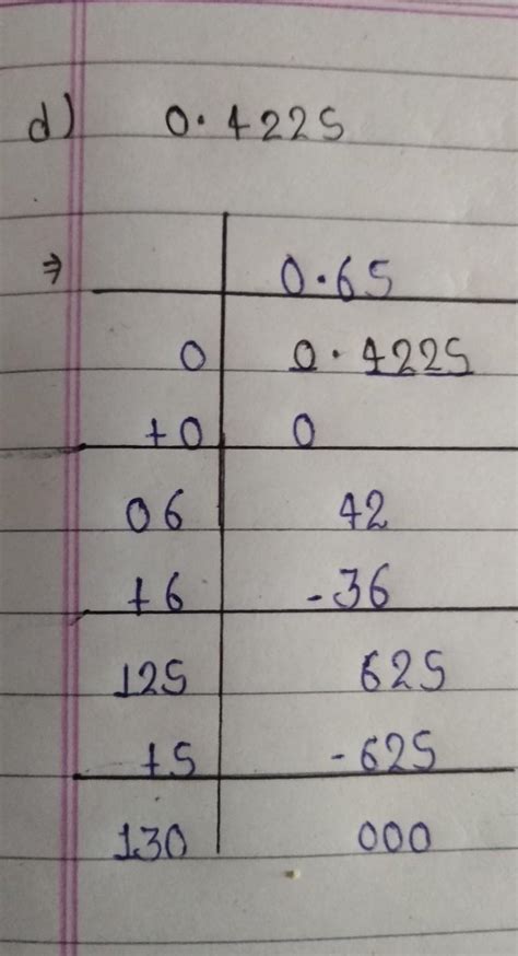 square root of decimal 0.4225 - Brainly.in