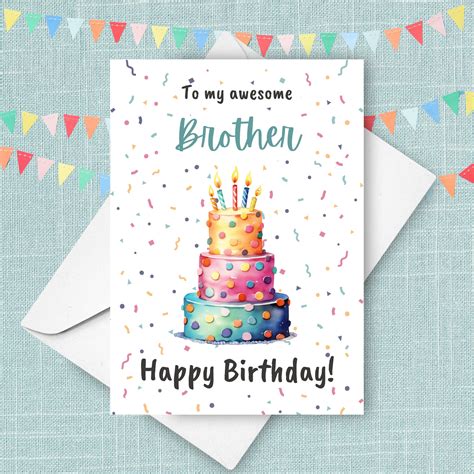 Happy Birthday For Brother Cards