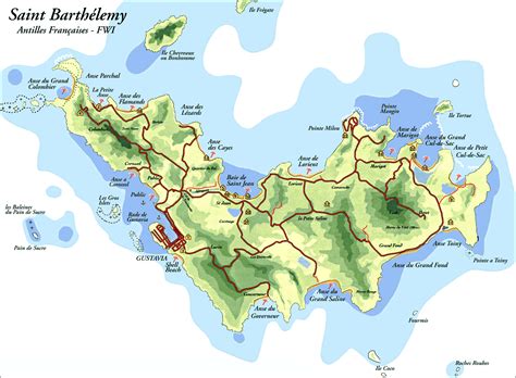 Maps of Saint Barthelemy | Map Library | Maps of the World