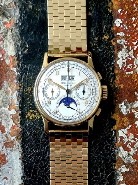 An Extremely Rare Patek Philippe Perpetual Calendar Chronograph “Pink ...