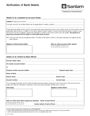 Sanlam Debit Order Change Form - Fill and Sign Printable Template Online