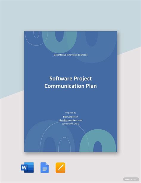 Program Communication Plan Template 的图像结果