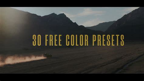 30 Free Cinematic Color Presets for Premiere Pro :: Behance