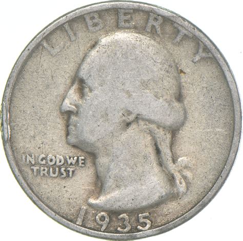 Better 1935 US Washington 90% Silver Quarter Coin Set Break | Property Room