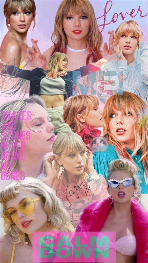 Download Taylor Swift Lover Collage Wallpaper | Wallpapers.com