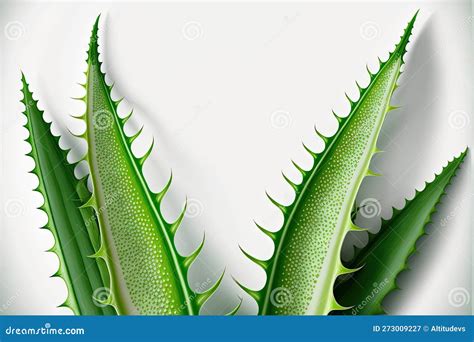 Individual Spiny Leaves of Useful Aloe Vera Plant Isolated on White Background Stock Image ... - genus of mediterranean plants with spiny leaves