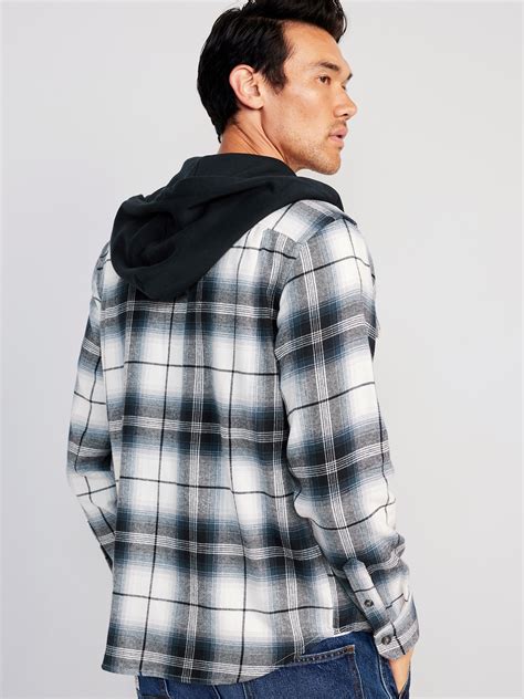 Hooded Flannel Shirt for Men | Old Navy