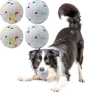 Buy PETANGEL Pack of 4Pcs 2.9 Inch Interactive Dog Ball Dog Aggressive ...