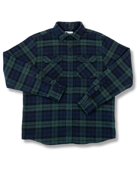 Soft Flannel Shirt for Men, Field Grand Flannel in Blue and Green ...