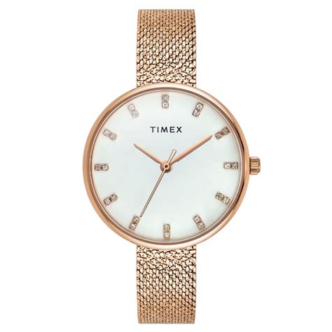 TIMEX Women White Round Dial Analog Watch - TWEL21502