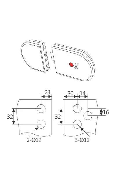 ENOX Washroom Partition Fittings SGSF-111 B | Enox India