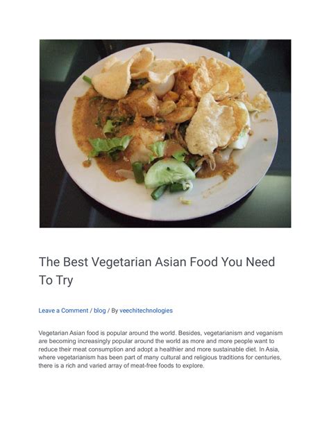 The Best Vegetarian Asian Food You Need To Try - Biju Dash - Page 1 - 4 ...