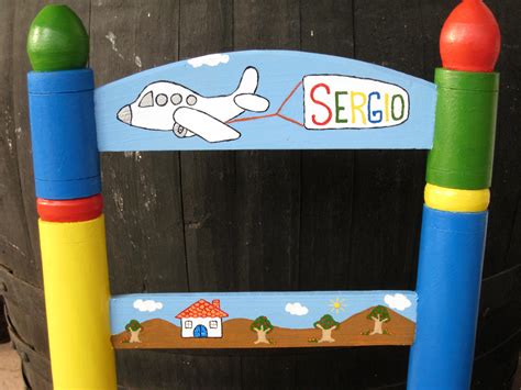 Silla infantil personalizada pintada con paisaje – EncaLaConchi