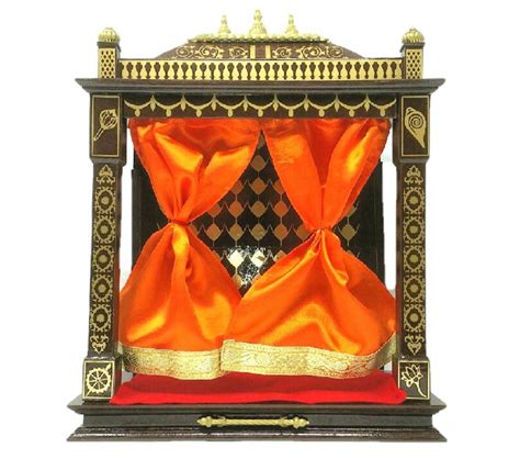 My Travelling Temple Krsna Folding Temple Carry Along Wooden Pooja ...