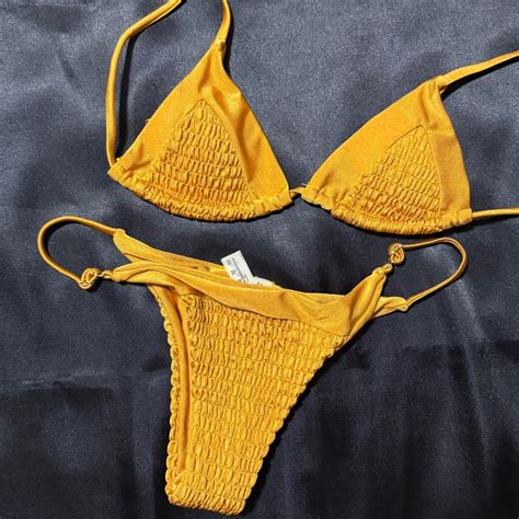 bnew zaful yellow bikini, Women's Fashion, Swimwear, Bikinis ...