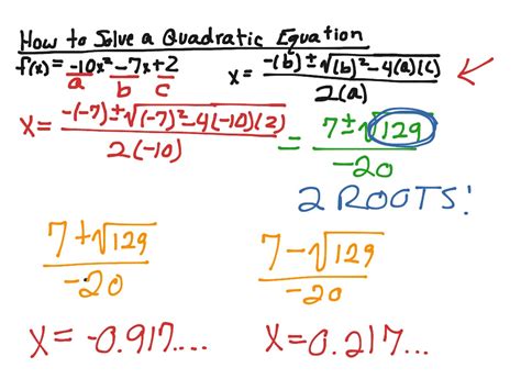 How to solve a Quadratic Equation | Math, Algebra, Quadratic Equations ...