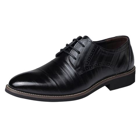 KaLI_store Men Shoes Mens Business Casual Shoe Leather Shoe for Men ...