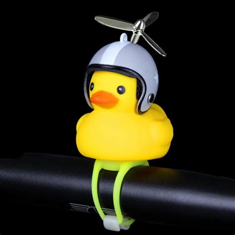 Duck Bike Bell, Rubber Duck Bicycle Accessories with LED Light, Cute ...