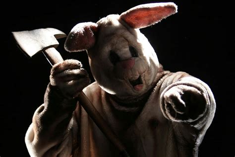 Download Creepy Easter Bunny Lurking in the Shadows | Wallpapers.com