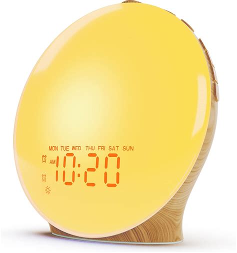 Amazon.com: JALL Wake Up Light Sunrise Alarm Clock for Kids, Heavy ...